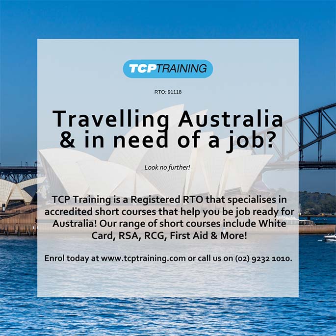 Travelling Australia & Looking for a job?